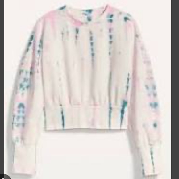 Old Navy Tie-Dye Cropped Crew-Neck Sweatshirt - Picture 1 of 7